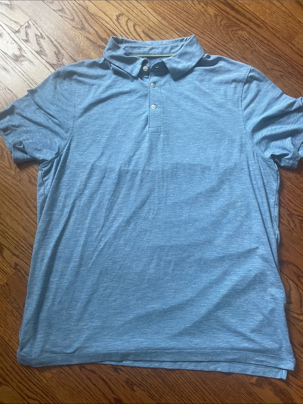 J. Crew Performance Polo in Light Heather Blue XL Golf